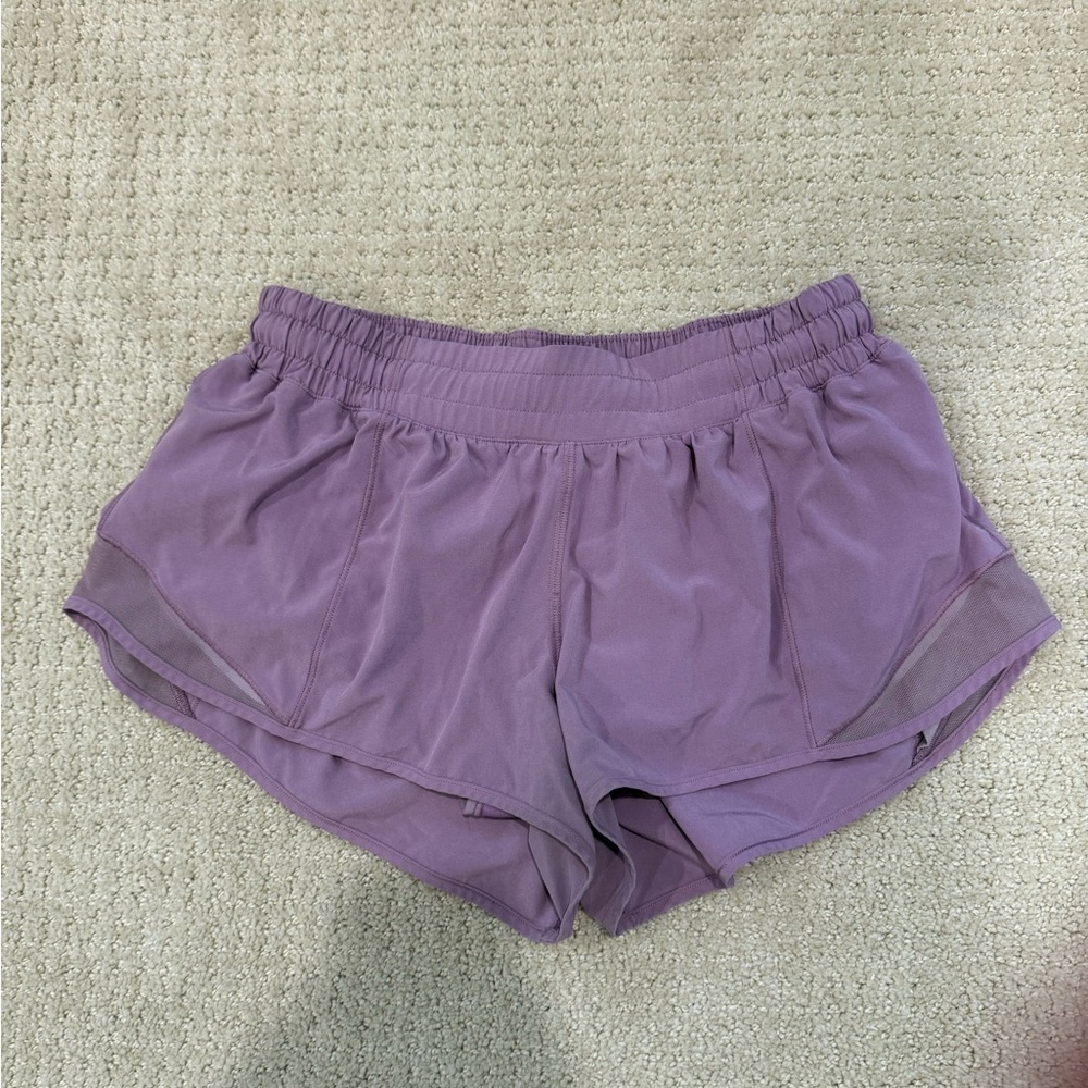 Lululemon Purple Hotty Hot Shorts